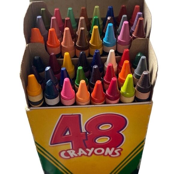 CRAYOLA 48 crayon set w/ DANDELION discontinued retired - Picture 1 of 5